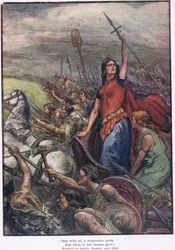 Sie mit aller königlichen Pracht